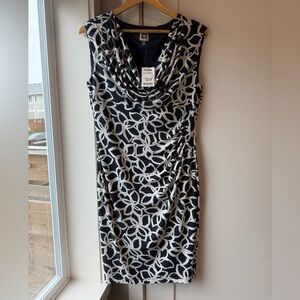 Anne Klein Cowl Neck Midi Dress